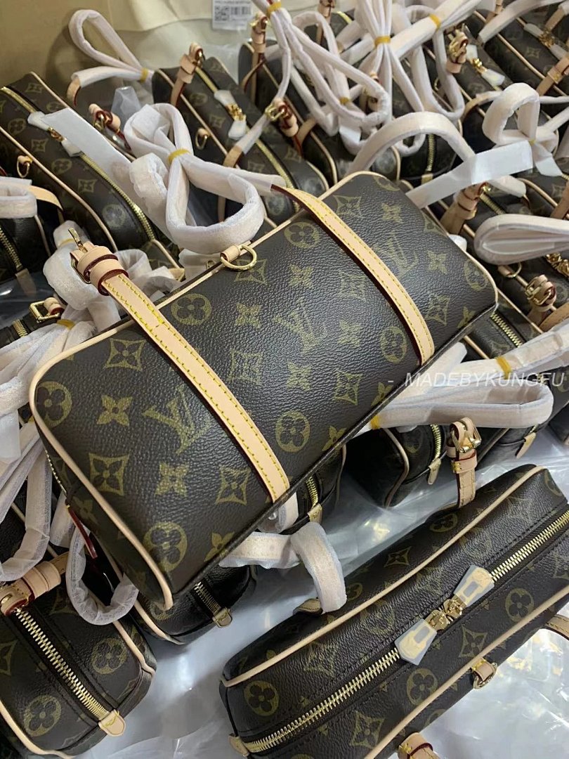 【A+ Item ID 8481 HANG-ON- Retro Classic -Monogram Coated Canvas (Bowling Bag Handbag) - Image 42