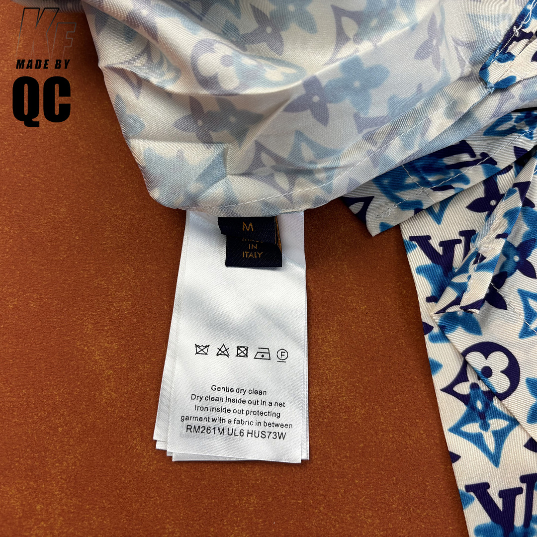 Other 1V Mulberry Silk Blended Cuban Collar Shirt - Image 22