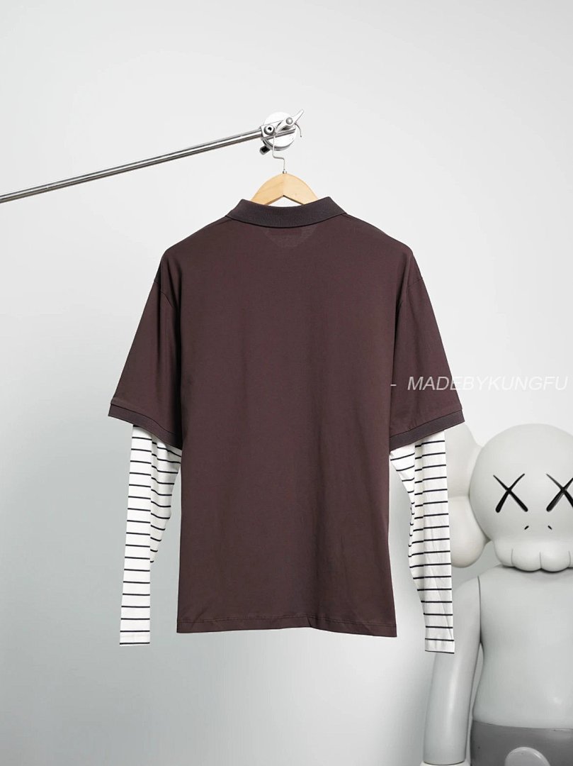 【A+ Item ID 8184 M1U-M1U Miu Long Sleeves “60 Double Combed Cotton ” Relaxed Fit Po - Image 13