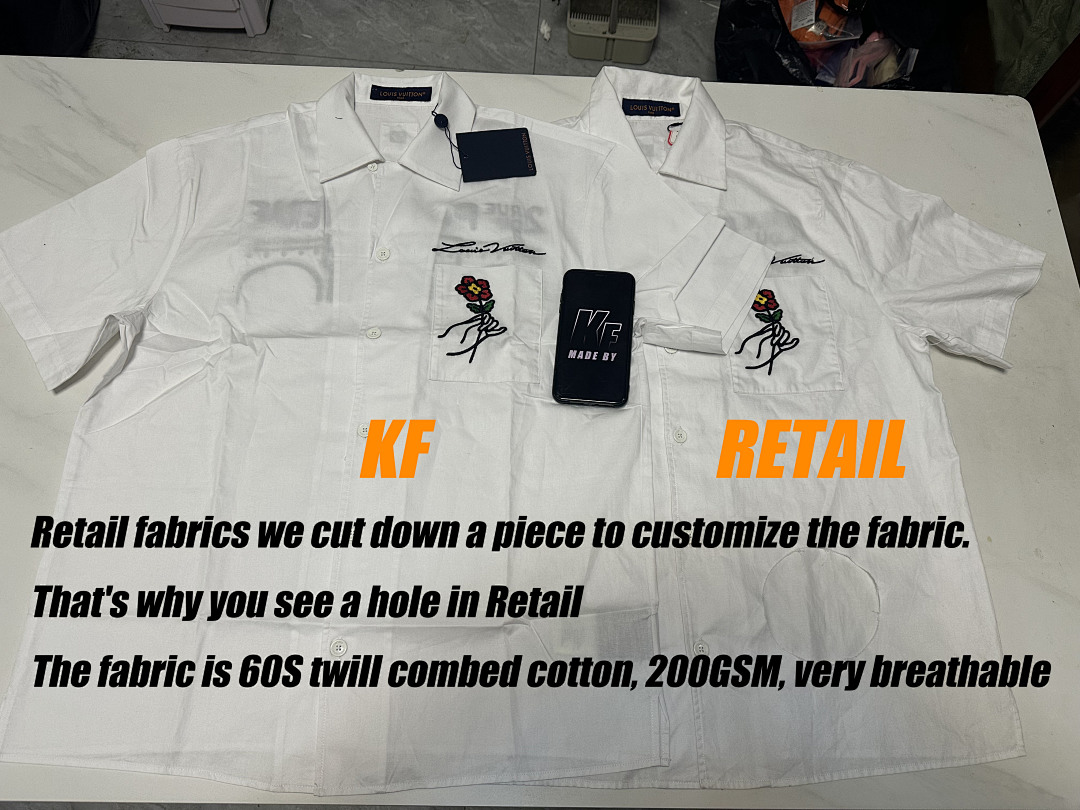 Other 1V Flower Cuban Collar Shirt - Image 3
