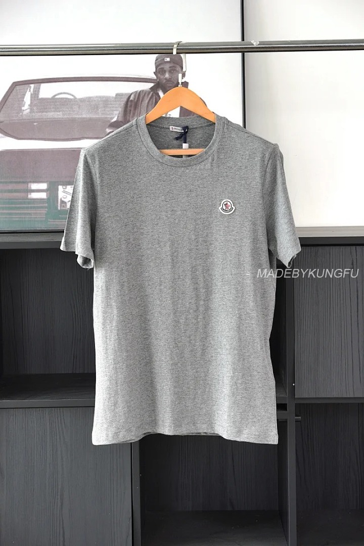 【A+ Item ID 9039 Mon Basic Black And White Gray Short Sleeved Custom Logo Solid Color Round Neck Sh - Image 33