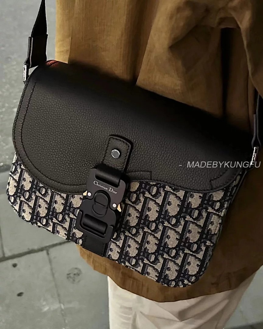 【A+ Item ID 8473 Dior-Oblique- Classic Old Flower Canvas Leather Shoulder Bag (Allover) - Image 5