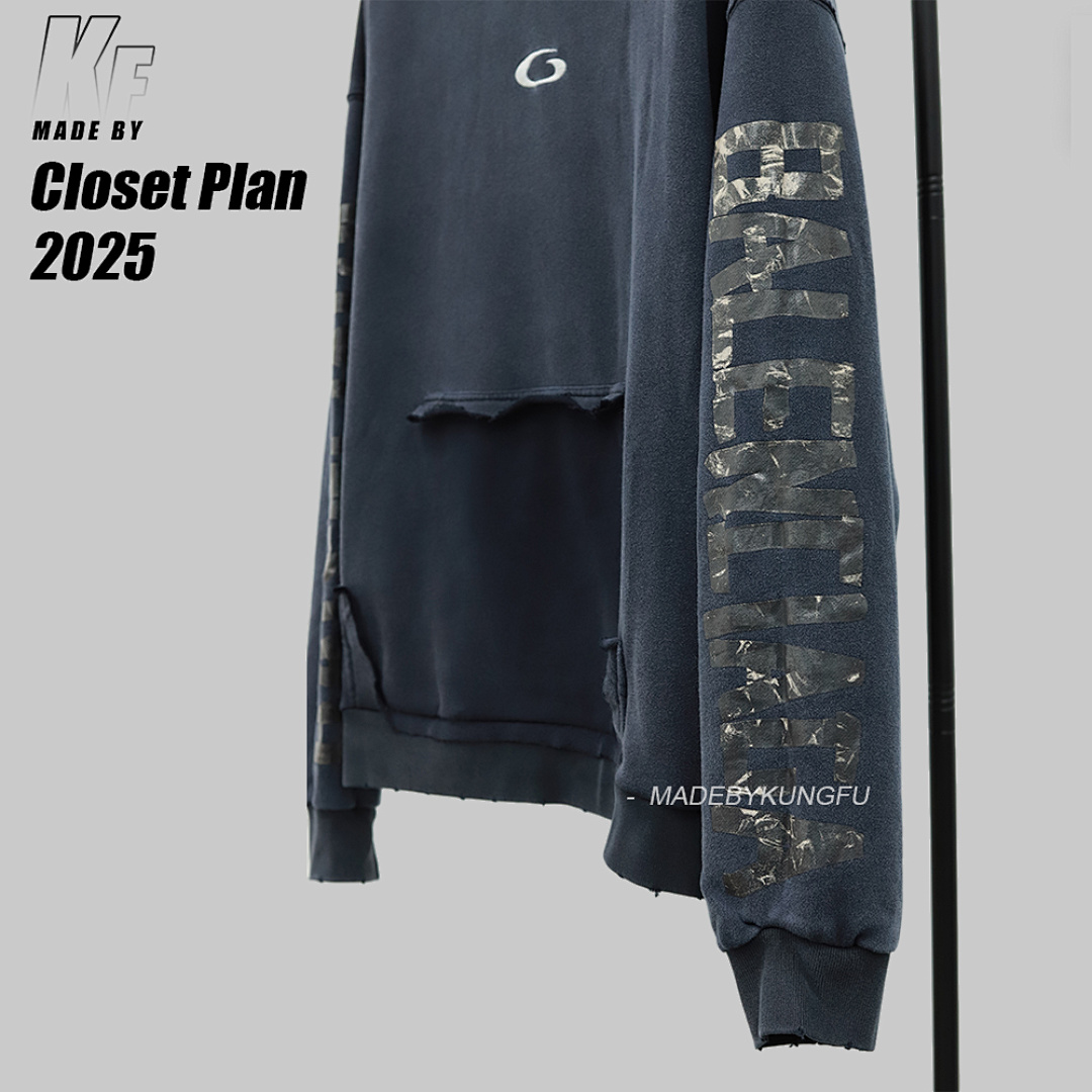 Christian Louboutin BLCG Vintage Washed Type Hooded Hoodie - Image 10