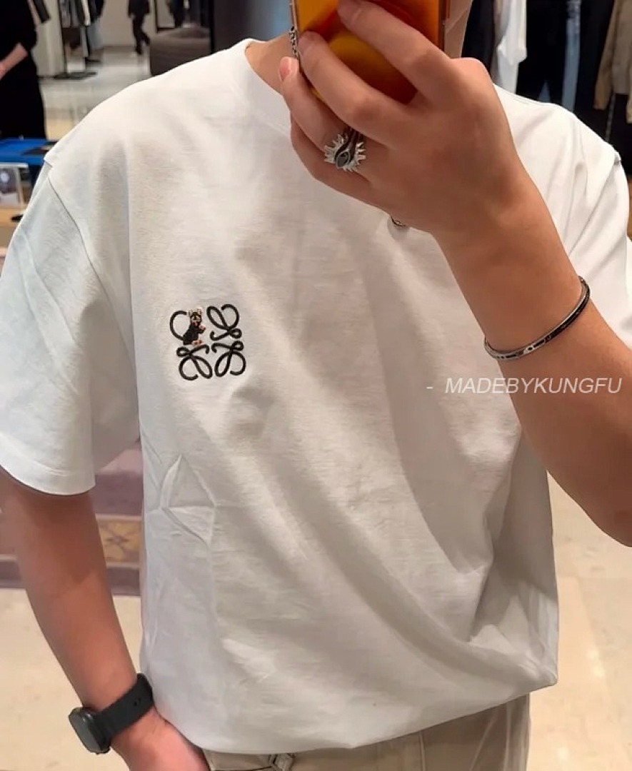 【A+ Item ID 9013 Loex Wain Joint 3D Embroidery Craftsmanship Round Neck Cat