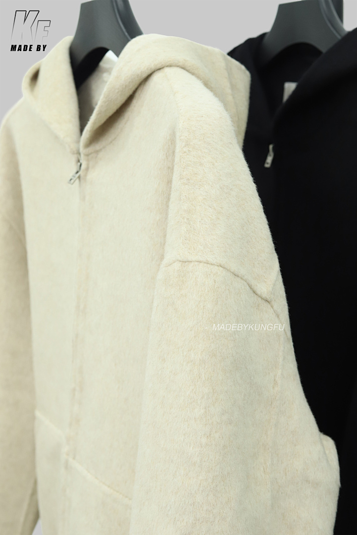 Other Acne Cashmere Wool Blend Double-Sided Zip Hoodie - Image 21