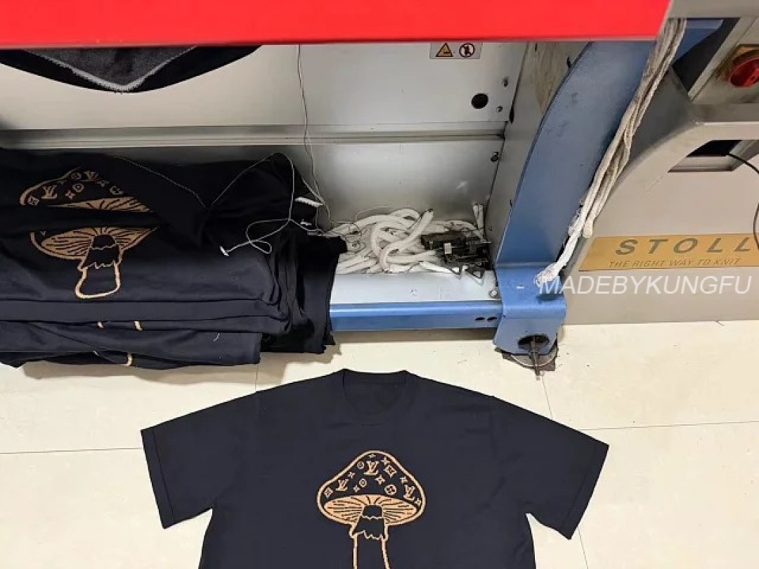 【A+ Item ID 9023 1V Early Spring Men's Series Mushroom Inlaid Flower Round Neck Short Sleeve T-Shir - Image 21