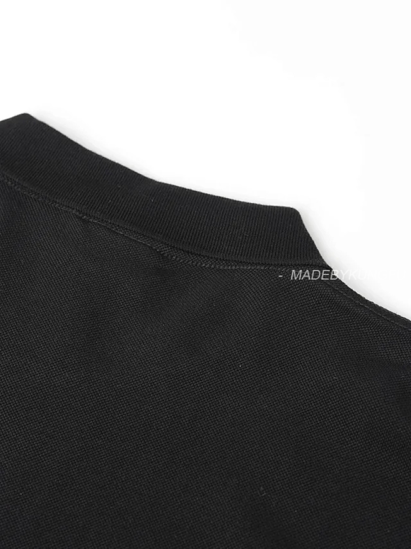 【A+ Item ID 9071 BLCG Cotton Beaded Embroidered Polo Short Sleeve Shirt Oversize Style Unisex - Image 10
