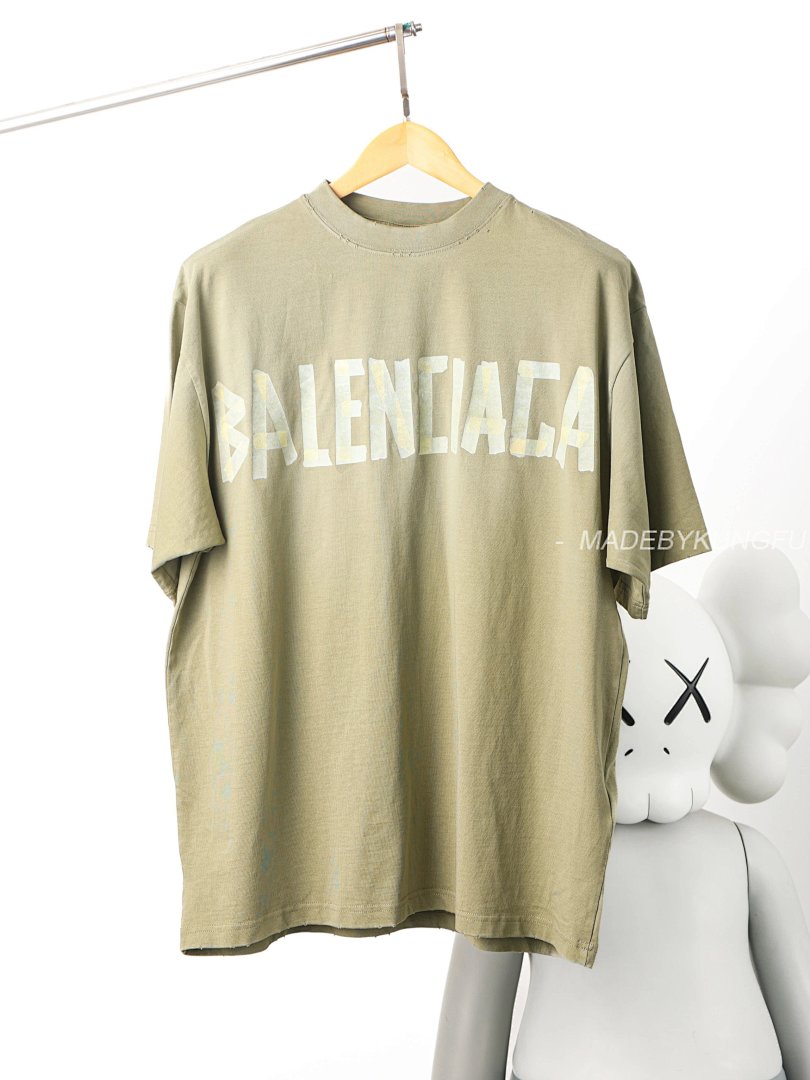 【A+ Item ID 8278 Balenc1Aga (Paris-2023S Pattern Paper Series Short Sleeves Retro) - Image 14