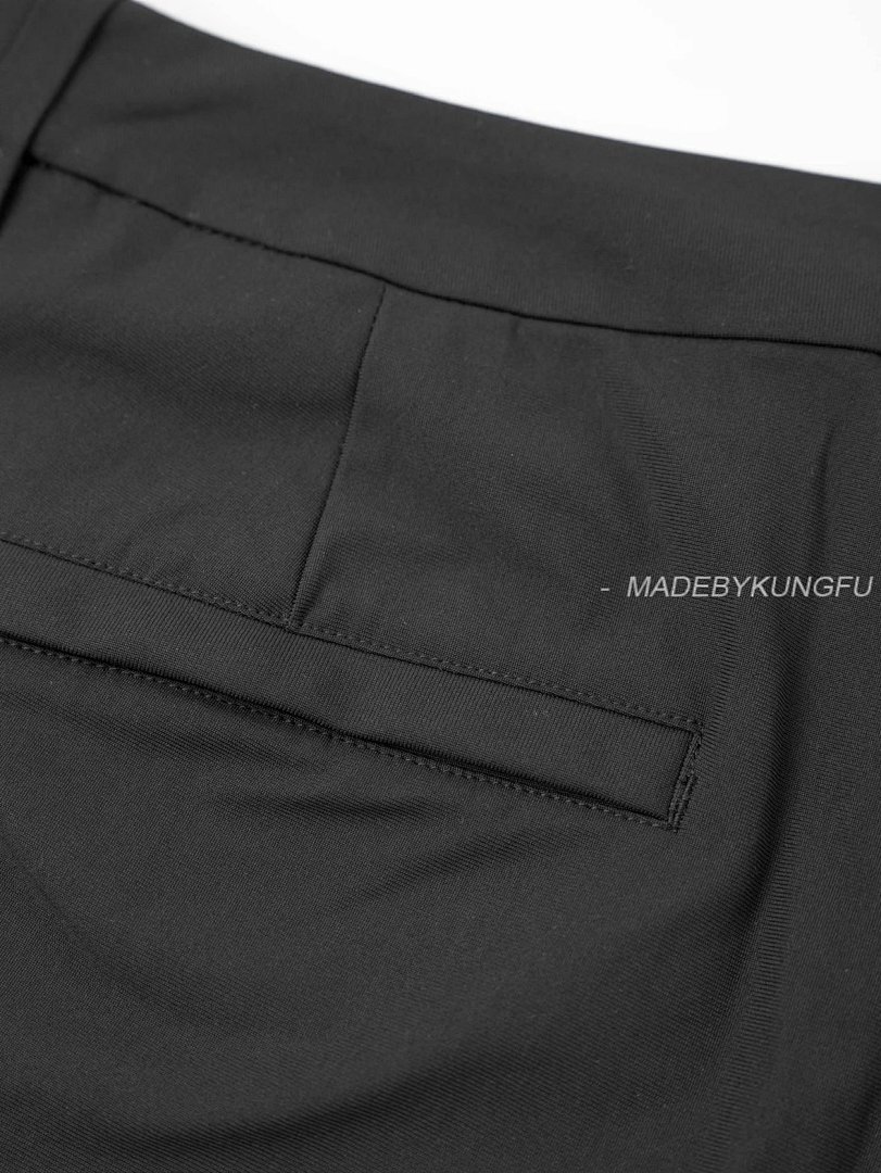 【A+ Item ID 8352 Lulu ABC Series Solid Color Trousers (Elastic Waist Casual Pants Bl) - Image 6