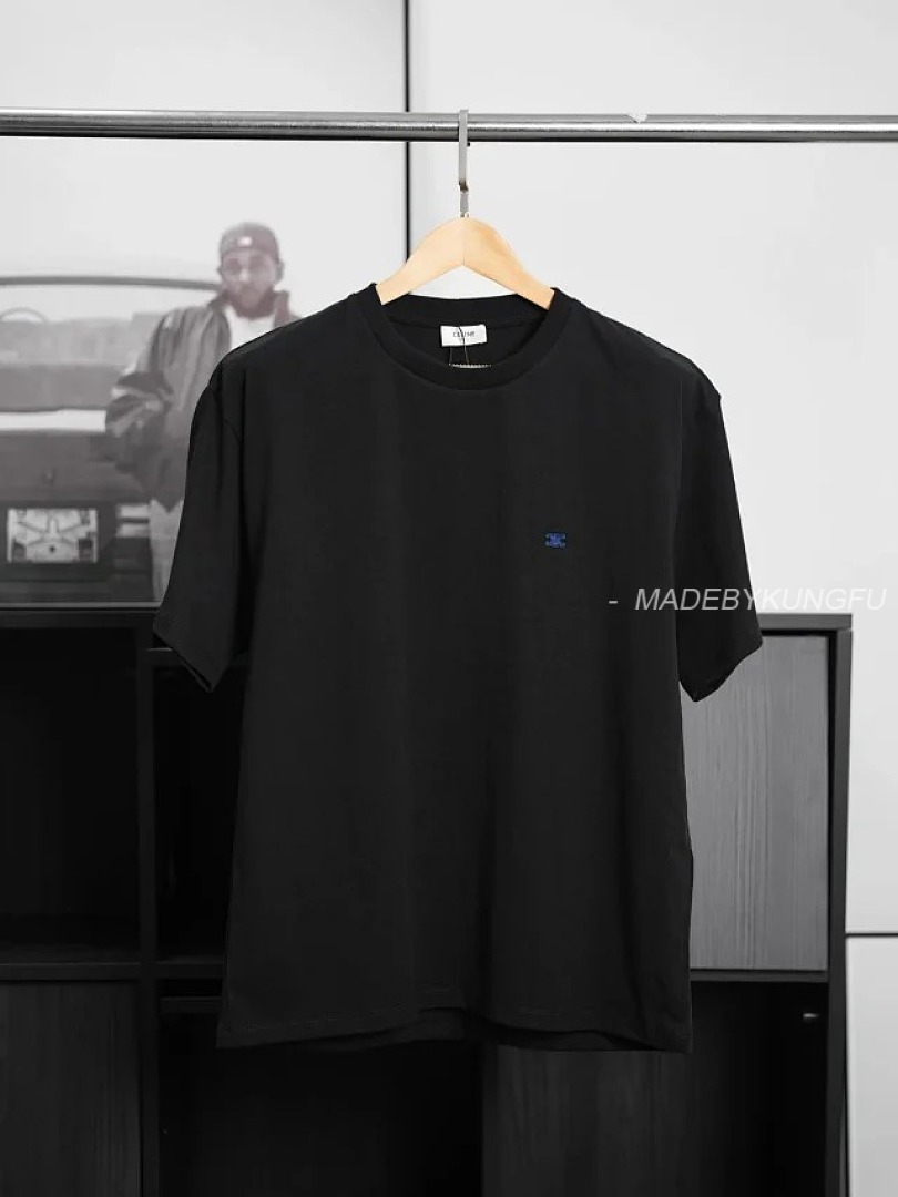 【A+ Item ID 9022 CE Triomphe Cotton Knitted Loose Round Neck Short Sleeve T-Shirt - Image 33