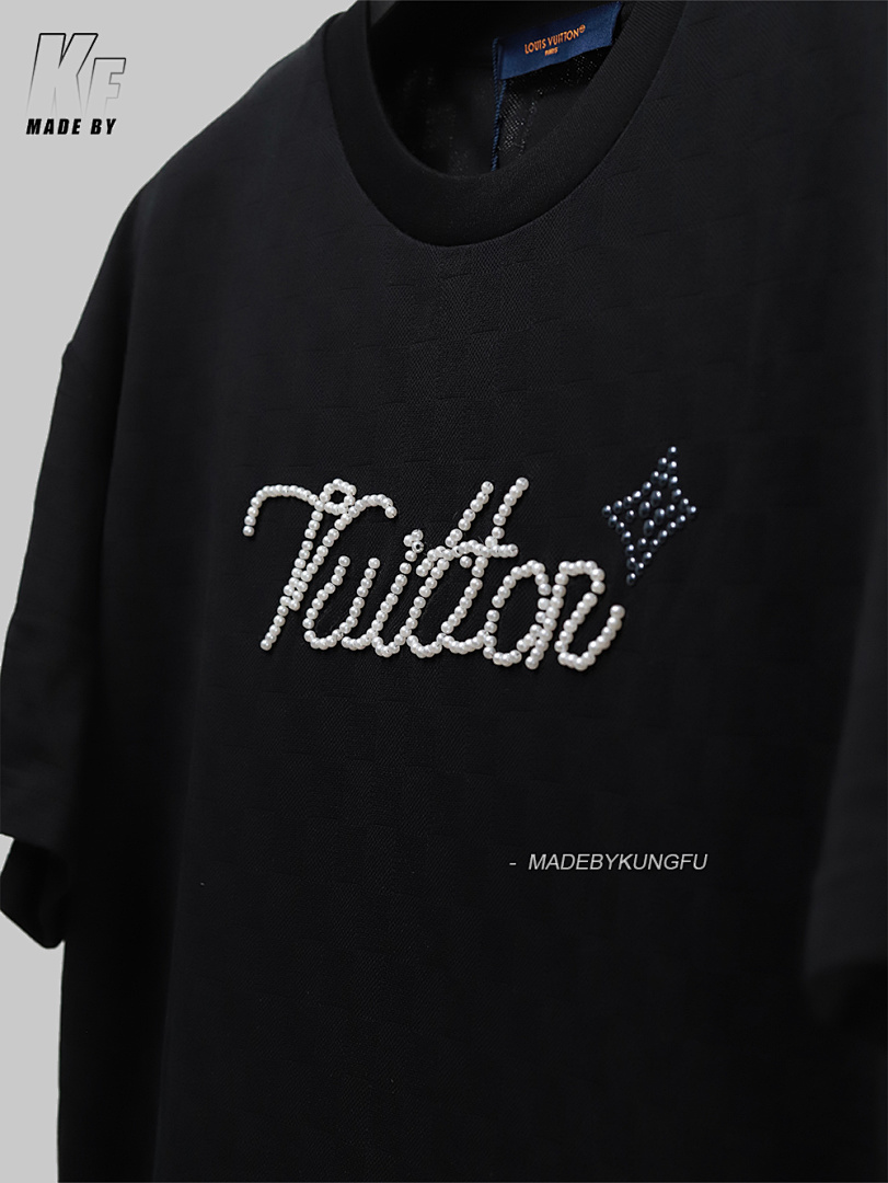 Other 1V Checkered Jacquard Jewelry Tee - Image 8