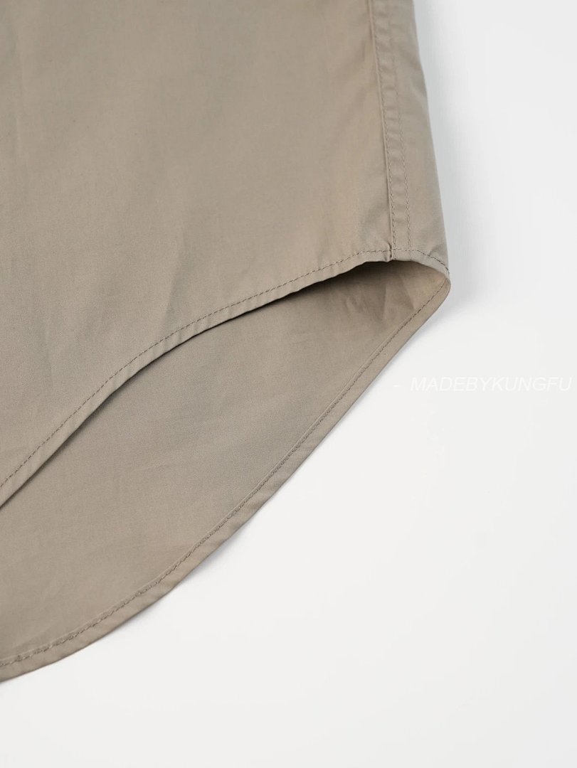【A+ Item ID 8211 Ami-“40 Tencel Imitation Plain Weave ” Solid Color Loose Long Sleeve S - Image 2