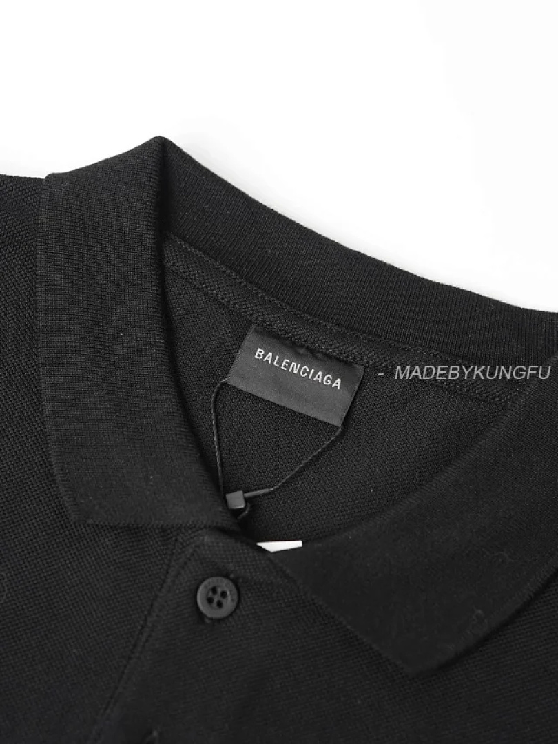 【A+ Item ID 9071 BLCG Cotton Beaded Embroidered Polo Short Sleeve Shirt Oversize Style Unisex - Image 17