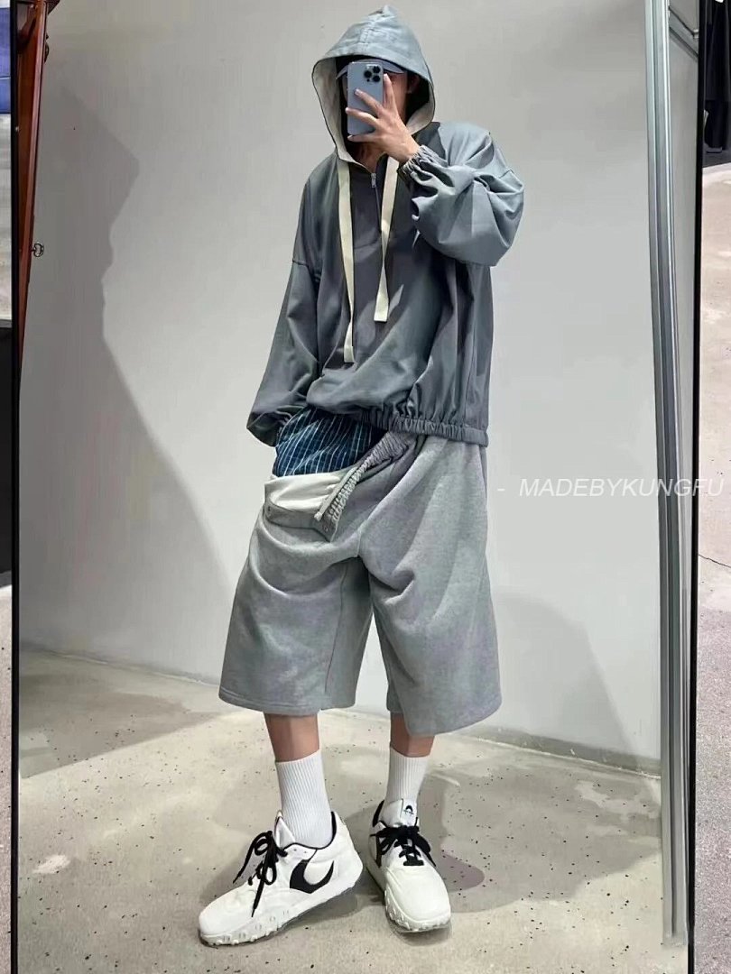 【A+ Item ID 8028 Jil-S@Nder- Gilsanda -2024Ss- Half-Zip Web Hoodie -Oversize Version - Image 38