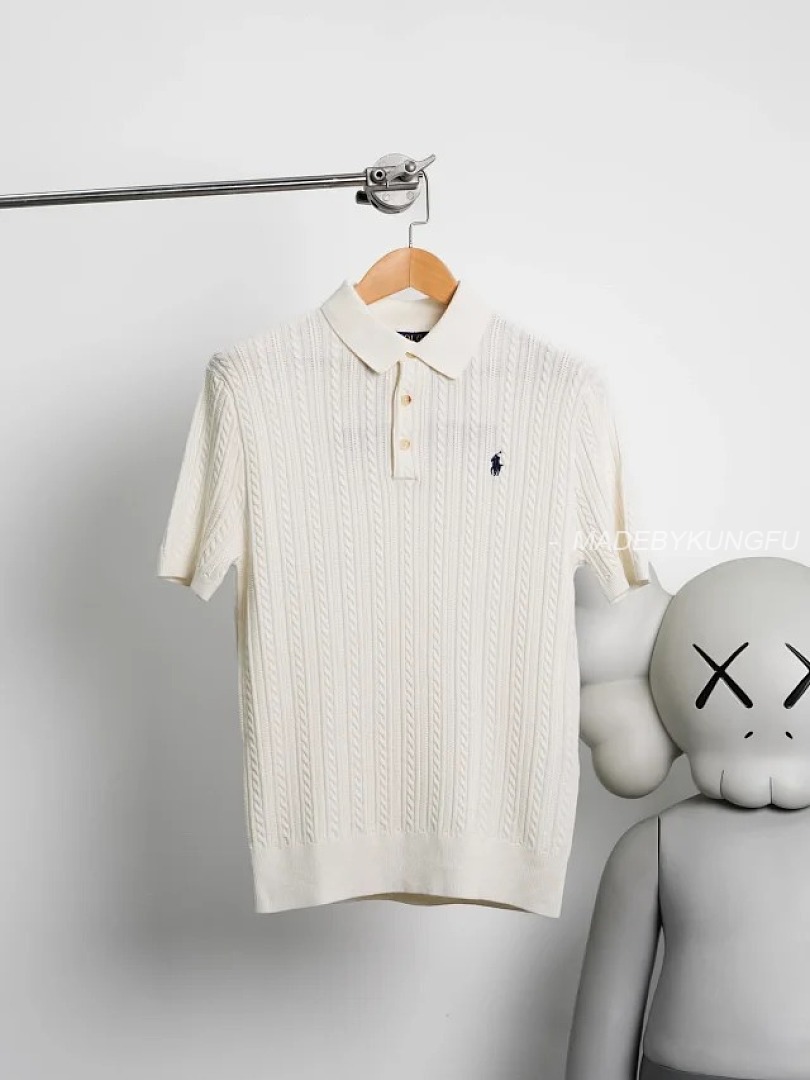 【A+ Item ID 9030 Ralph Fried Dough Twists Knitted Embroidered Pony Short Sleeve Pullover Polo Shirt - Image 28