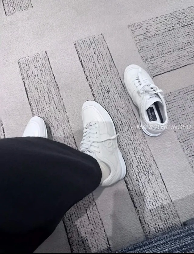 【A+ Item ID 9020 CHANE1 Calfskin Round Toe Lace Up Low Cut Casual Shoes - Image 5