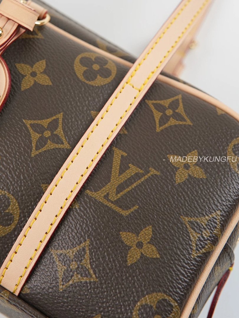【A+ Item ID 8481 HANG-ON- Retro Classic -Monogram Coated Canvas (Bowling Bag Handbag) - Image 11