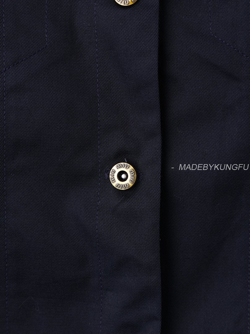 【A+ Item ID 8046 MiuM1U-Miu-2024-Ss-Workwear Pocket Design (Retro Style Lapel Breasted) - Image 12