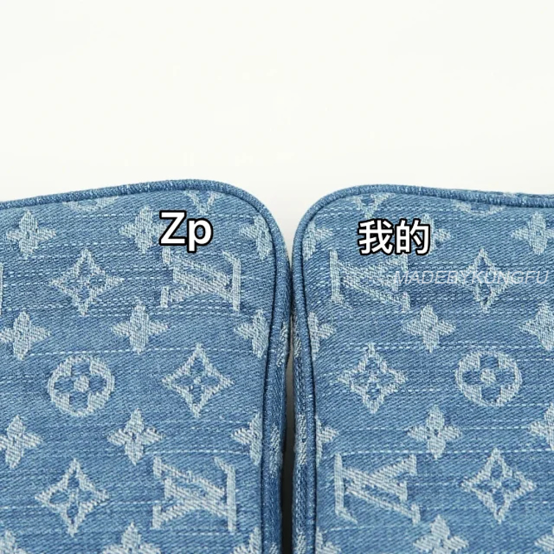 【A+ Item ID 9060 1V PA Denim Danning Chain Head Hanging Fabric Handheld Shoulder Bag Women's (Blue) - Image 33
