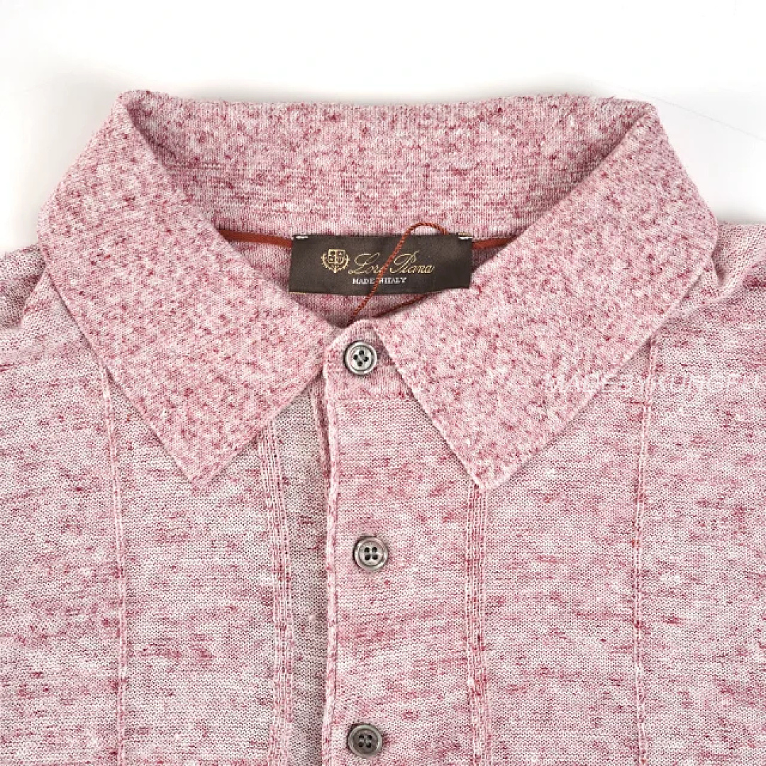 【A+ Item ID 9047 Loro 80 Linen Blended Fabric Knitted Polo Breathable Casual Short Sleeve - Image 22