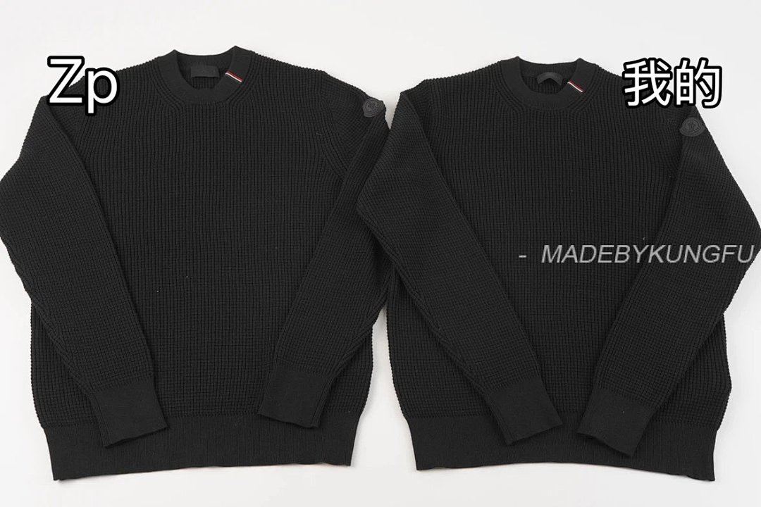 【A+ Item ID 8177 CottonSweater _3D Waffle_ Three Color Logo Round Neck Long Sleeve Knit - Image 21