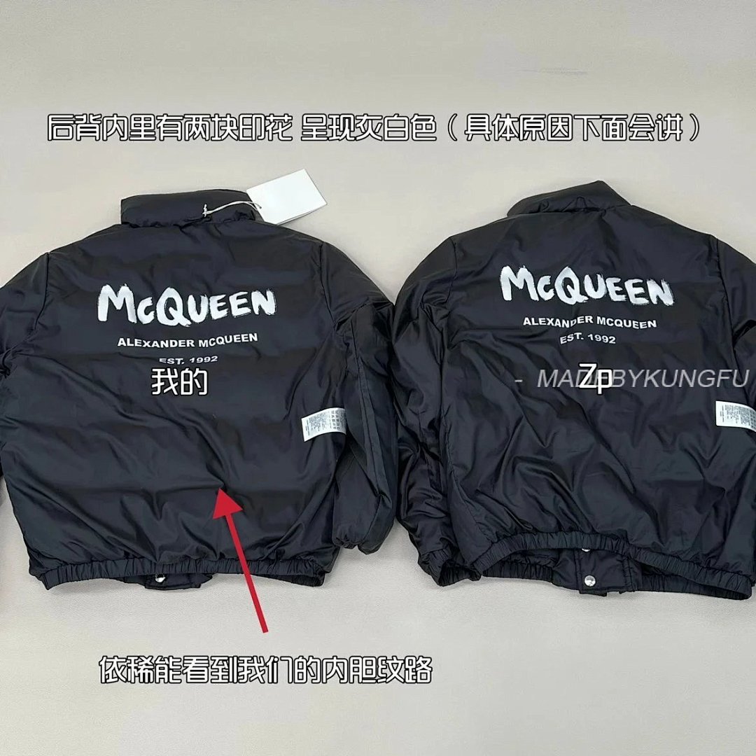 【A+ Item ID 8130 McQueen-2023FW (Stand Up Down Jacket Back Collar With Inked Letter) - Image 2