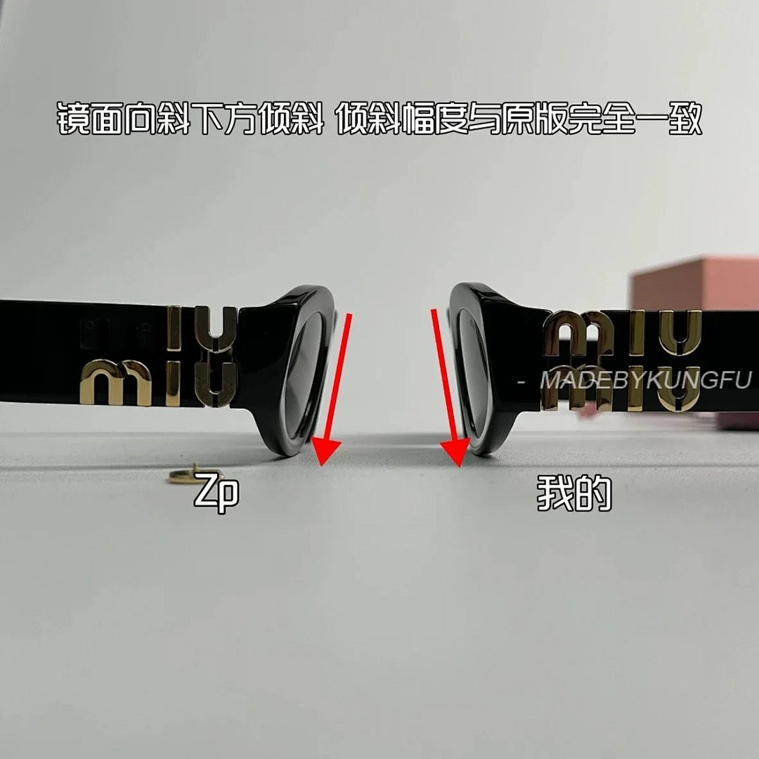 【A+ Item ID 8412 M1U-Miu- Miu -2022Ss- Classic (Cat Eye Sunglasses Flat Frame Su) - Image 2