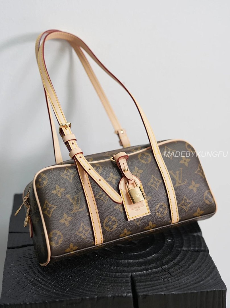 【A+ Item ID 8481 HANG-ON- Retro Classic -Monogram Coated Canvas (Bowling Bag Handbag) - Image 19