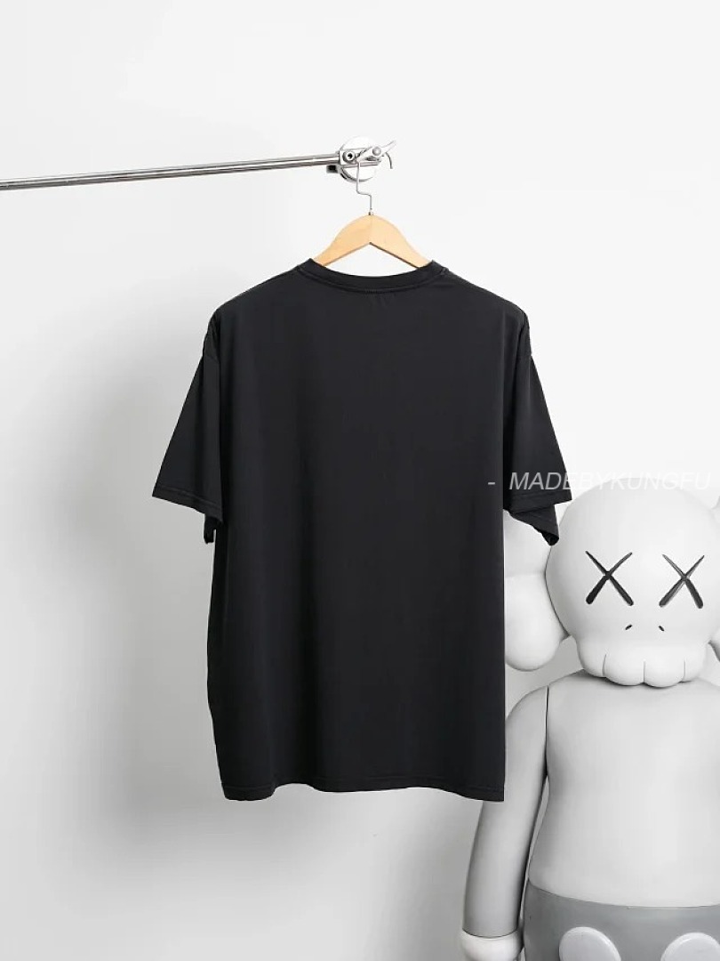【A+ Item ID 9032 Acne 1996 Flocking Logo Printed Round Neck Loose Short Sleeved T-Shirt - Image 37
