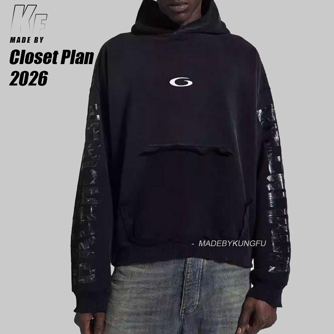 Christian Louboutin BLCG Vintage Washed Type Hooded Hoodie