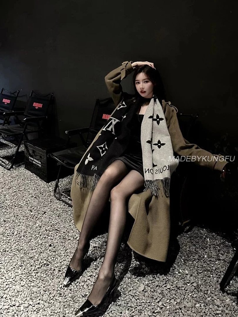 【A+ Item ID 8524 Advanced Customization (Old Flower All Over Print Jacquard Scarf -100) - Image 5