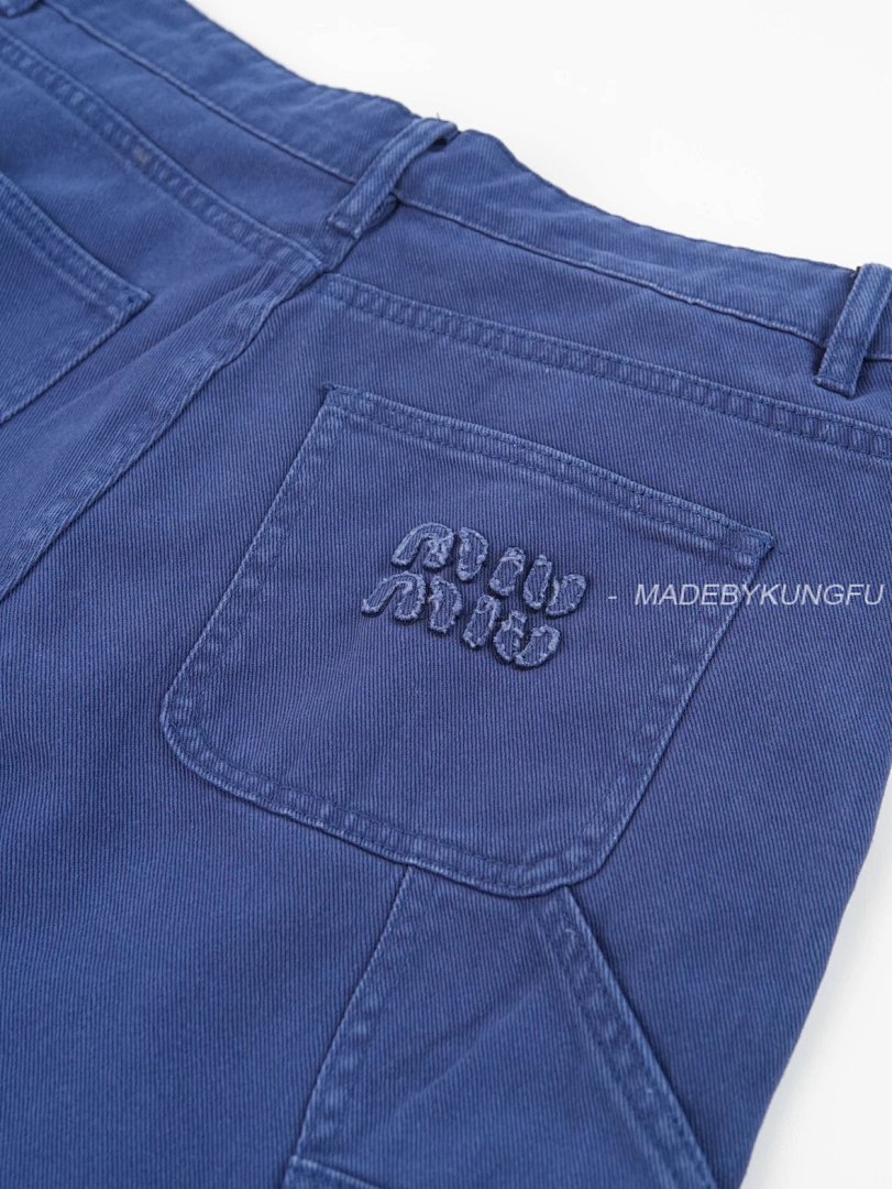 【A+ Item ID 8355 Miu SS25 Spring Festival Series Solid Color Loose Embroidered Logo - Image 8