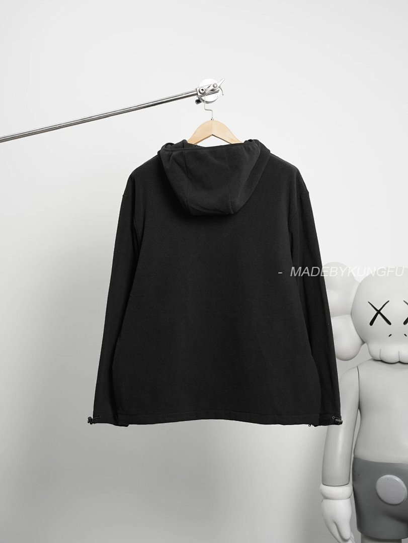 【A+ Item ID 8043 Miu FW25 Chinese Valentine's Day Cotton Logo Hooded Fleece Zipper - Image 13