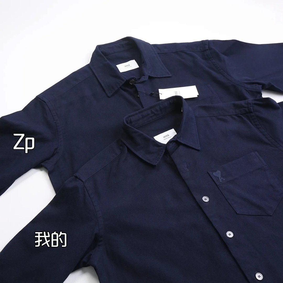 【A+ Item ID 8212 AmiParis-2023Ss Classic (Workwear Pocket Shirt Heavyweight Fabric) - Image 26