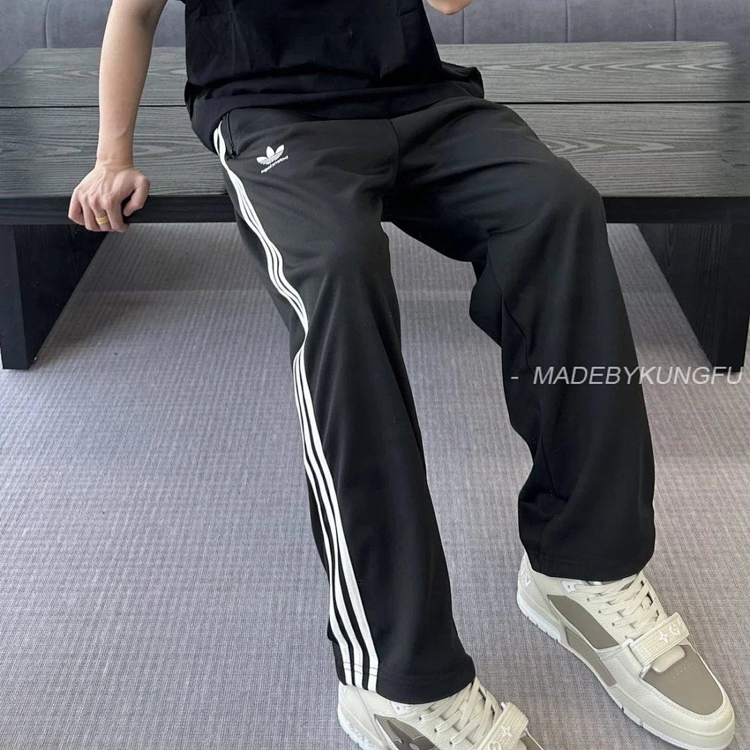 【A+ Item ID 8344 Balenci@Ga-X-Adid@S- Paris Clover Joint Brand (Sports Wide Leg Trouse), photo 1