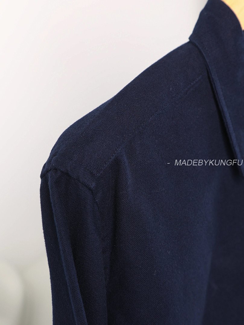 【A+ Item ID 8212 AmiParis-2023Ss Classic (Workwear Pocket Shirt Heavyweight Fabric) - Image 4