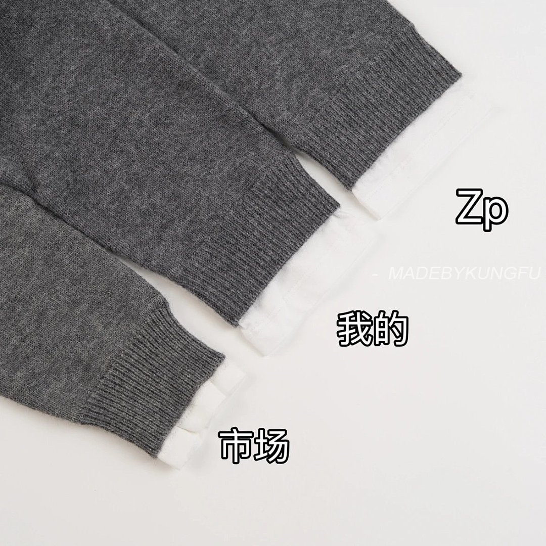 【A+ Item ID 8264 M1UM1U Miu FW25 Contrasting _Cashmere Mixed Yarn_ V-Neck Knitted S - Image 15