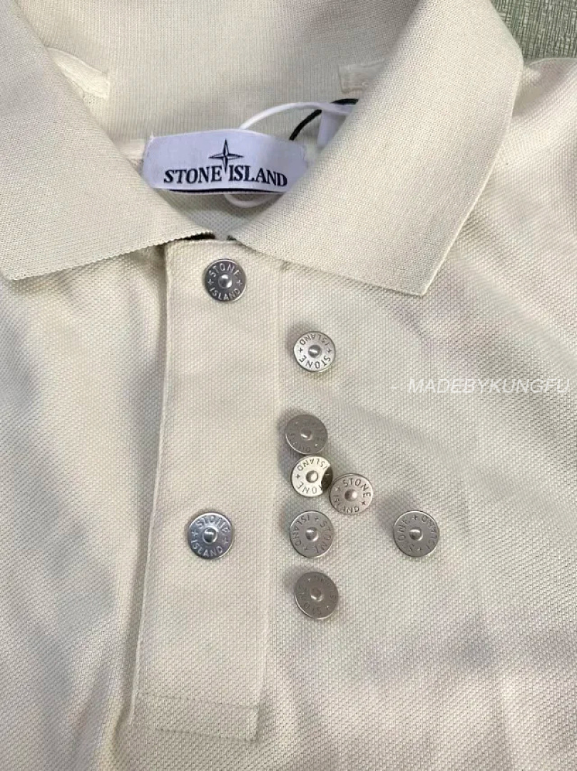 【A+ Item ID 9065 SI Customized Vermilion Cloth FLOOFIT Old Money Style LOGO Button Short Sleeve Pol - Image 8