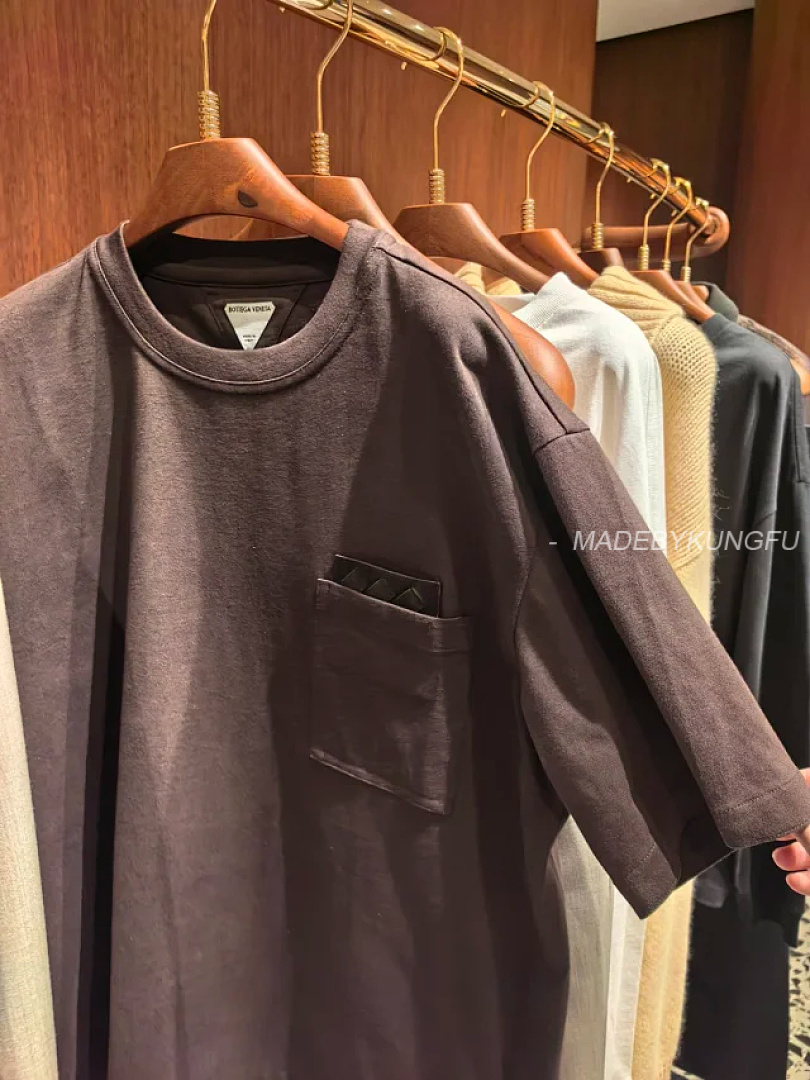 【A+ Item ID 9061 BV Imported Cowhide Material Pure Hand Woven Solid Color Cotton Elastic Knitted Sh - Image 25