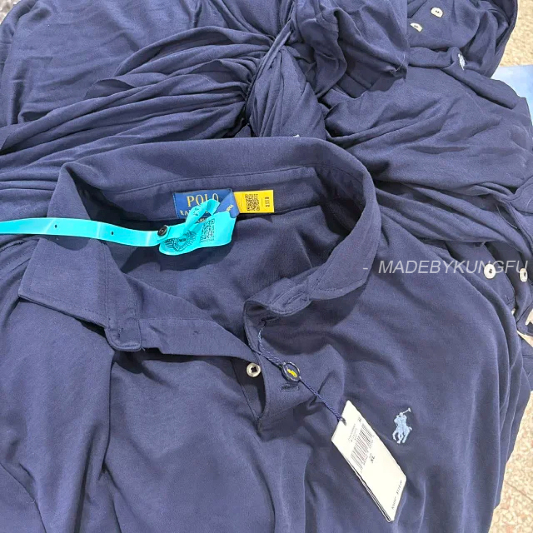 【A+ Item ID 9082 RL SS26 Pony Logo Button Long Velvet Elastic Fiber Original Embroidery Front Sleev - Image 7