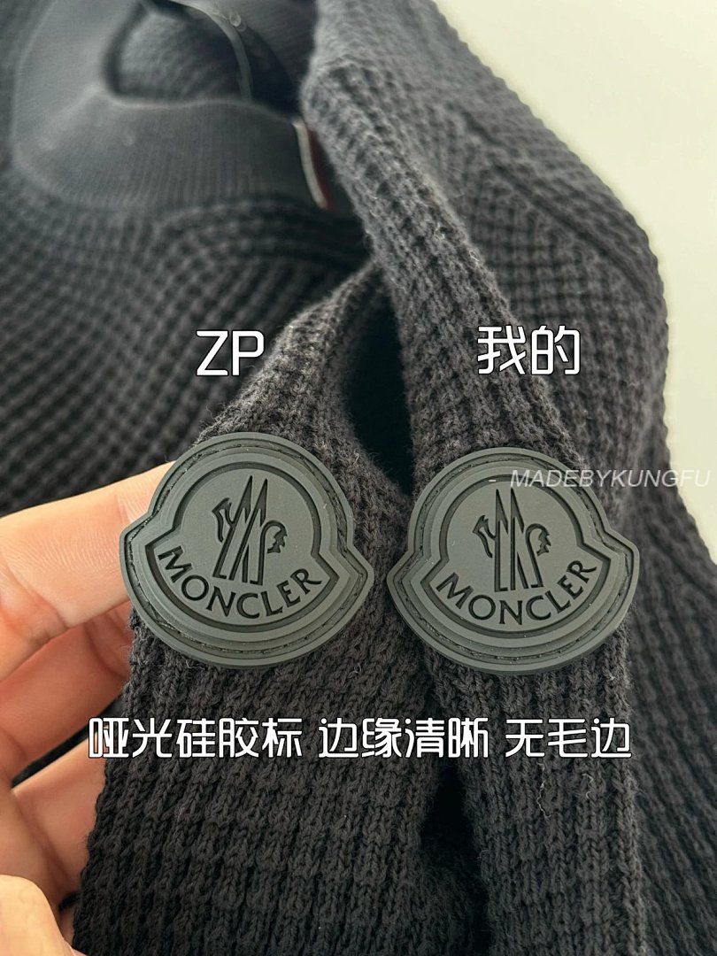 【A+ Item ID 8177 CottonSweater _3D Waffle_ Three Color Logo Round Neck Long Sleeve Knit - Image 5