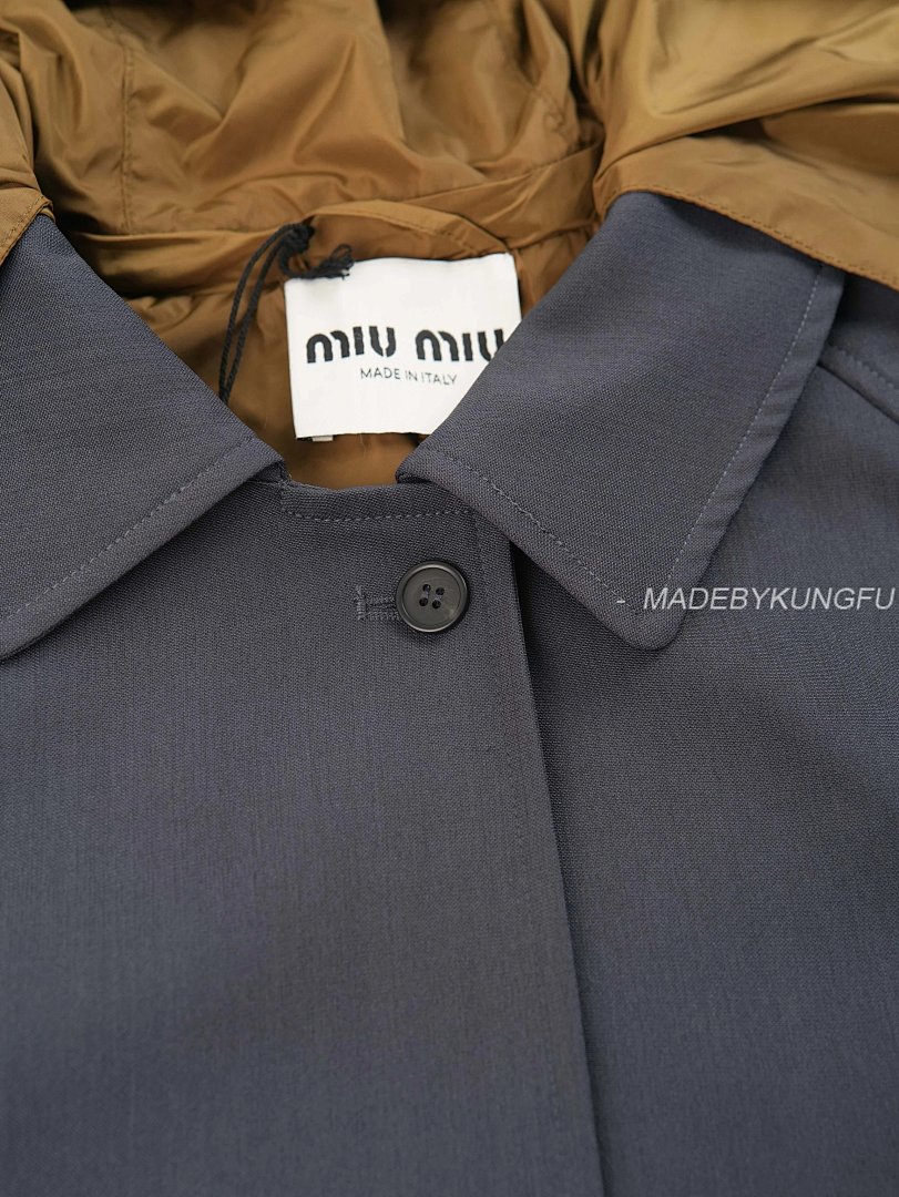 【A+ Item ID 8132 Miu (Single-Breasted High-Tech Puffer Coat -“60％ Mohair ➕40% Wool) - Image 8