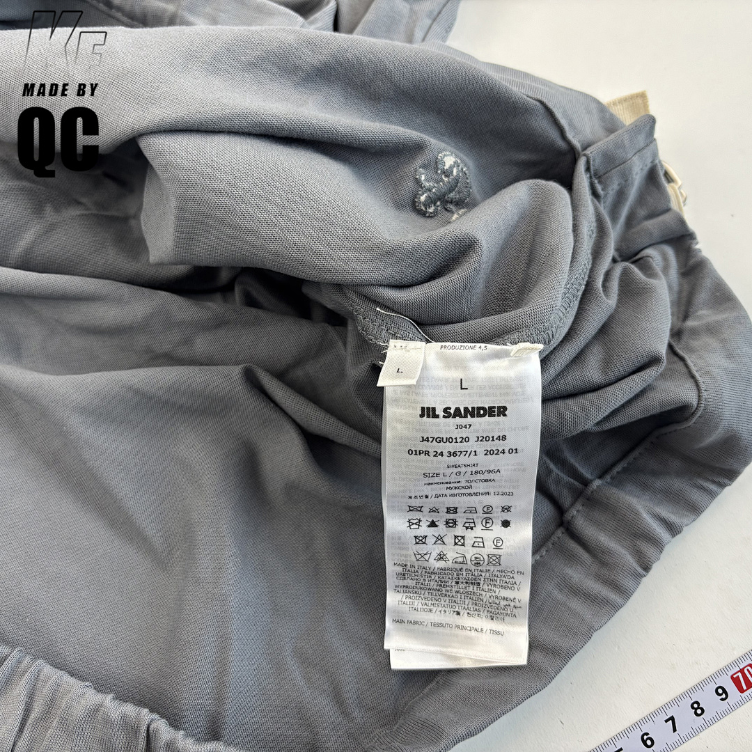 【A+ Item ID 8028 Jil-S@Nder- Gilsanda -2024Ss- Half-Zip Web Hoodie -Oversize Version - Image 43