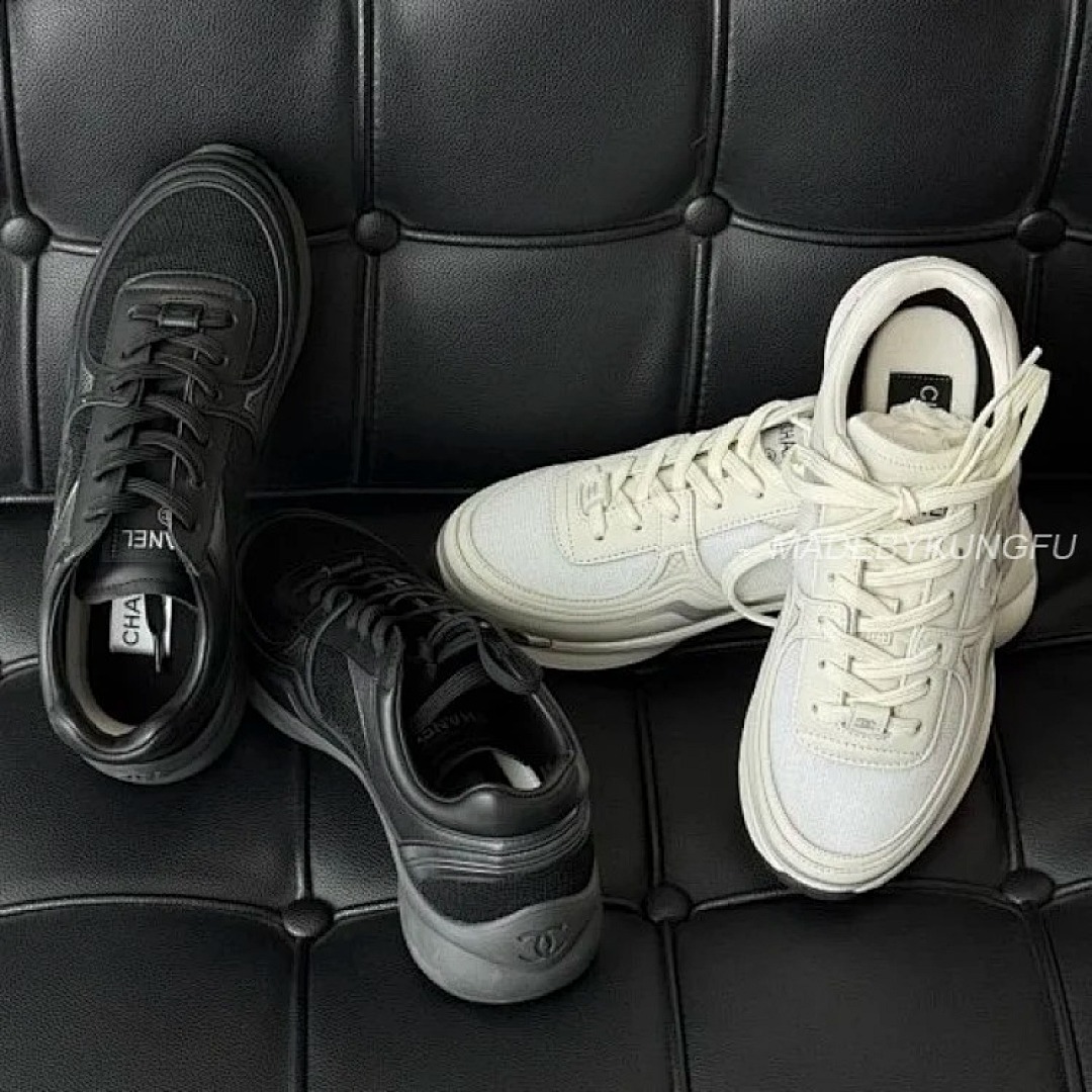 【A+ Item ID 9020 CHANE1 Calfskin Round Toe Lace Up Low Cut Casual Shoes