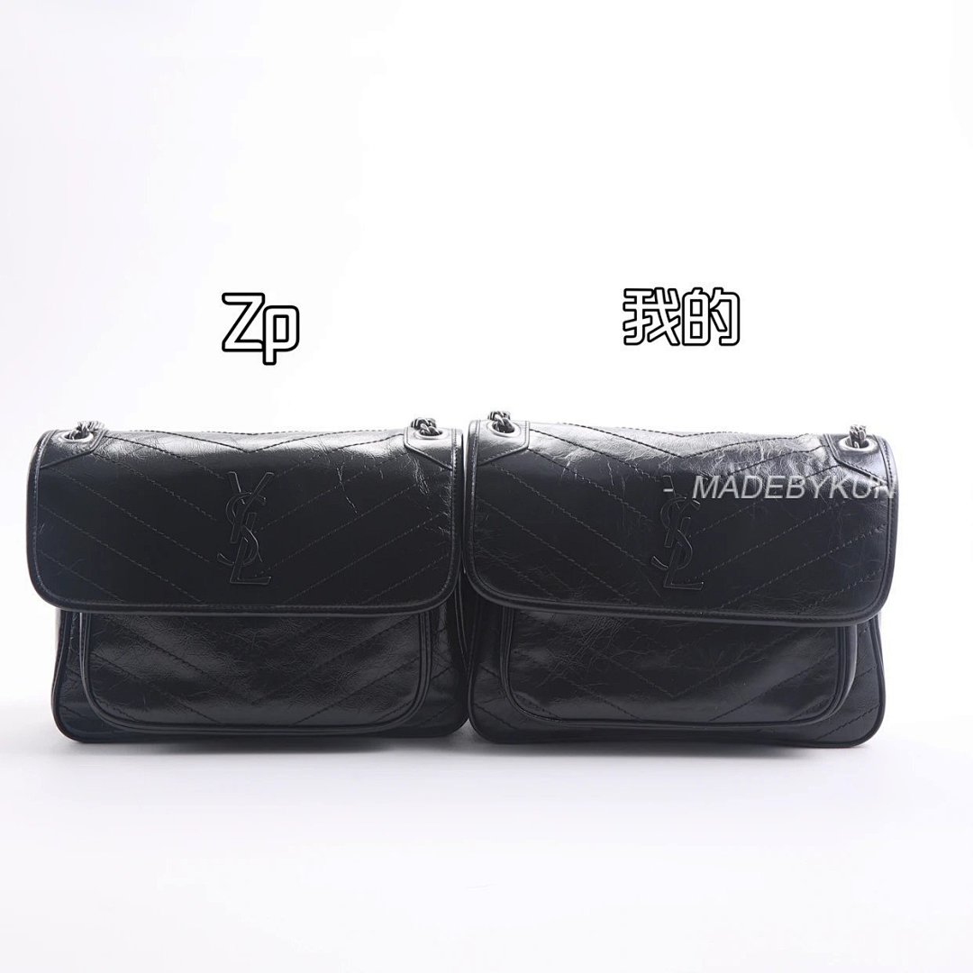 【A+ Item ID 8515 Yevs-SL-YS1- Classic -NIKI- Flip Chain Bag (Silver Black Label) - Image 41