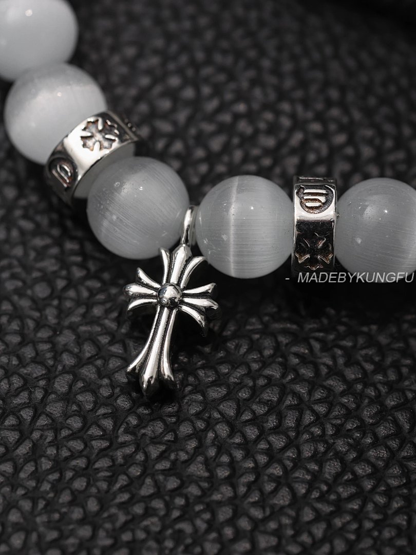 【A+ Item ID 8374 Chrome-Hearts- Crow Heart (Classic Opal Bracelet Sterling Silver) - Image 24