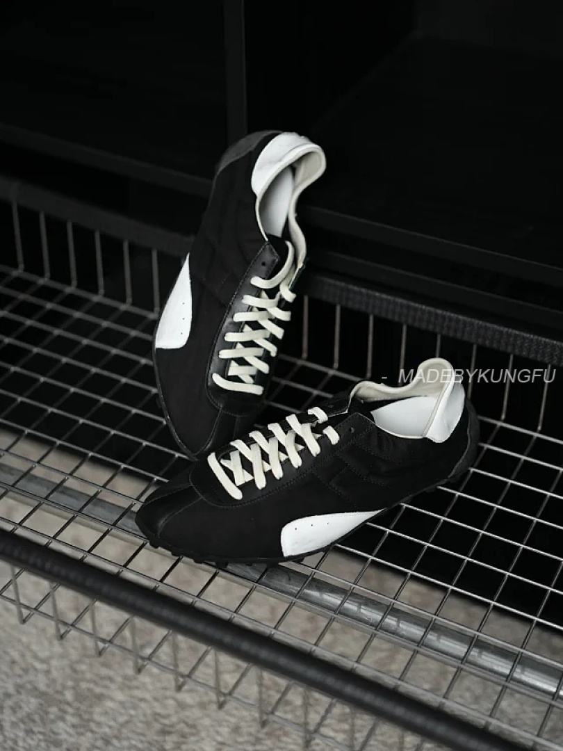 【A+ Item ID 9090 Maison Margiela Sprinters Calf Leather Studded Contrasting Round Toe Lace Up Low C - Image 27