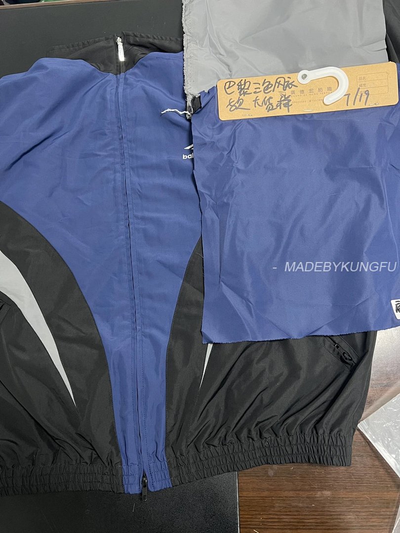 【A+ Item ID 8014 Balenc1@Ga- Paris-2024SS (Tri Color Spliced Windbreaker Coat OVisiz) - Image 43