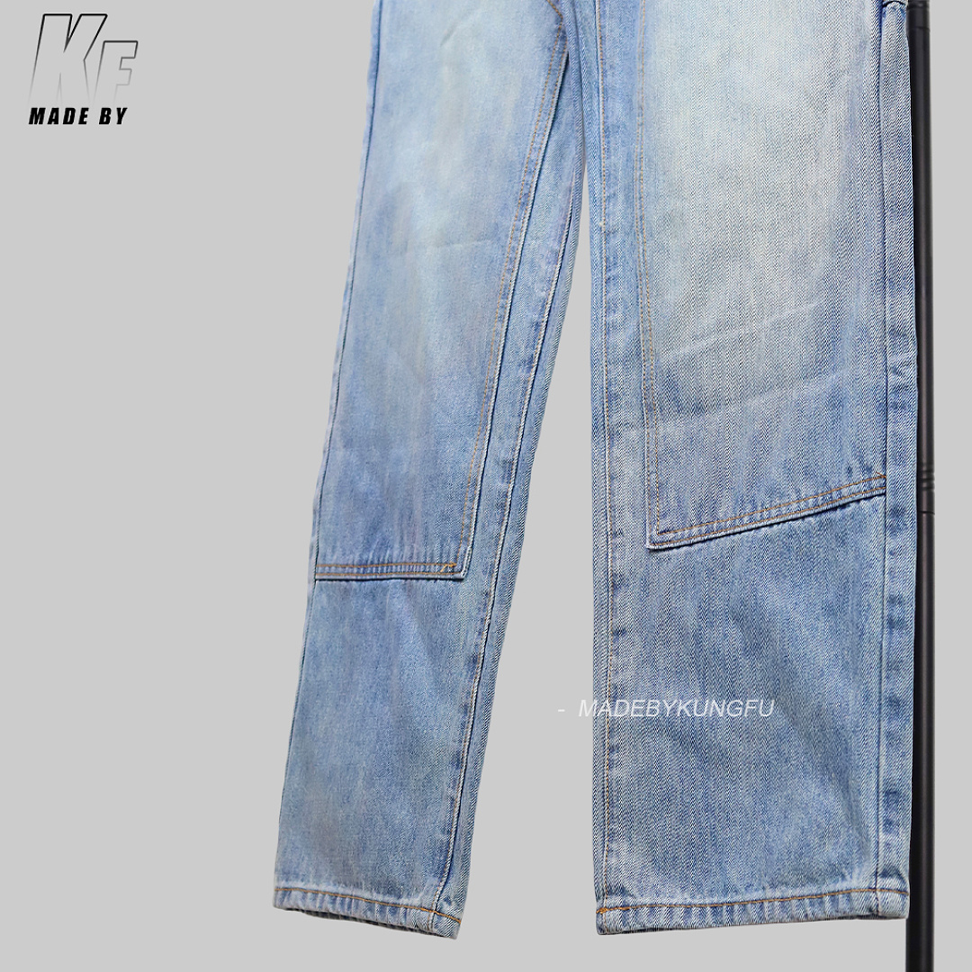 Christian Louboutin 1V Leather Label Pocket Embroidered Jeans - Image 15