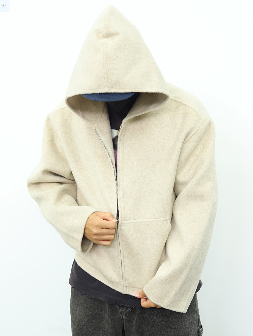 Other Acne Cashmere Wool Blend Double-Sided Zip Hoodie - Image 6